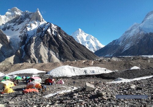 Concordia Camp widok na K2