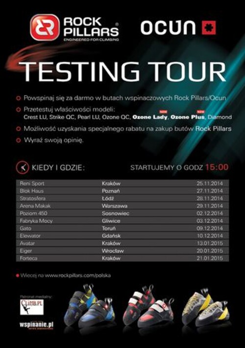Rock Pillars / Ocun Testing Tour