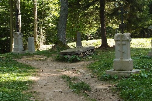 Pozostałości cmentarza w Brzegach Górnych