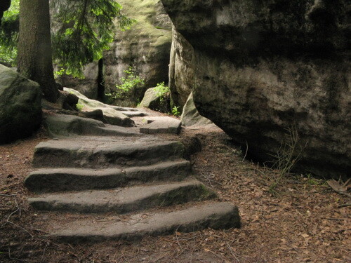Kamienne schody i bajkowe ścieżki Fot. Paulina Wierzbicka