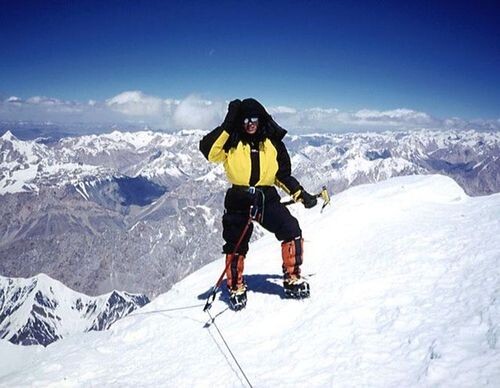 Sylwia Bukowicka na Gasherbrum II w 2003 roku, fot: portalgorski.pl
