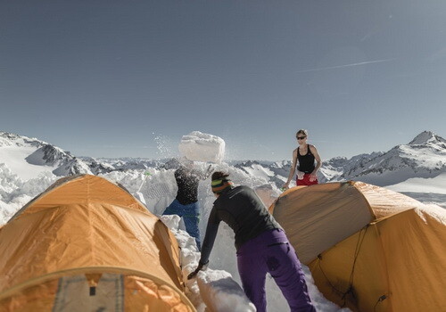 Biwak Camp Stubai Glacier / fot. StubaierGletscher