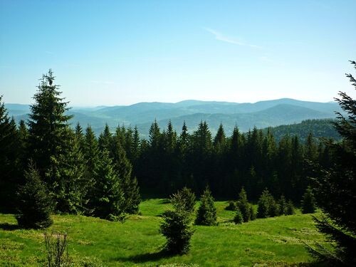 Sielankowa panorama Beskidu Żywieckiego