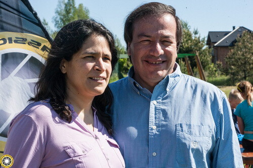 Carlos Carsolio z żoną Monicą