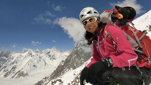 Gerlinde Kaltenbrunner na K2 w 2010 roku, fot. ralf-dujmovits.de